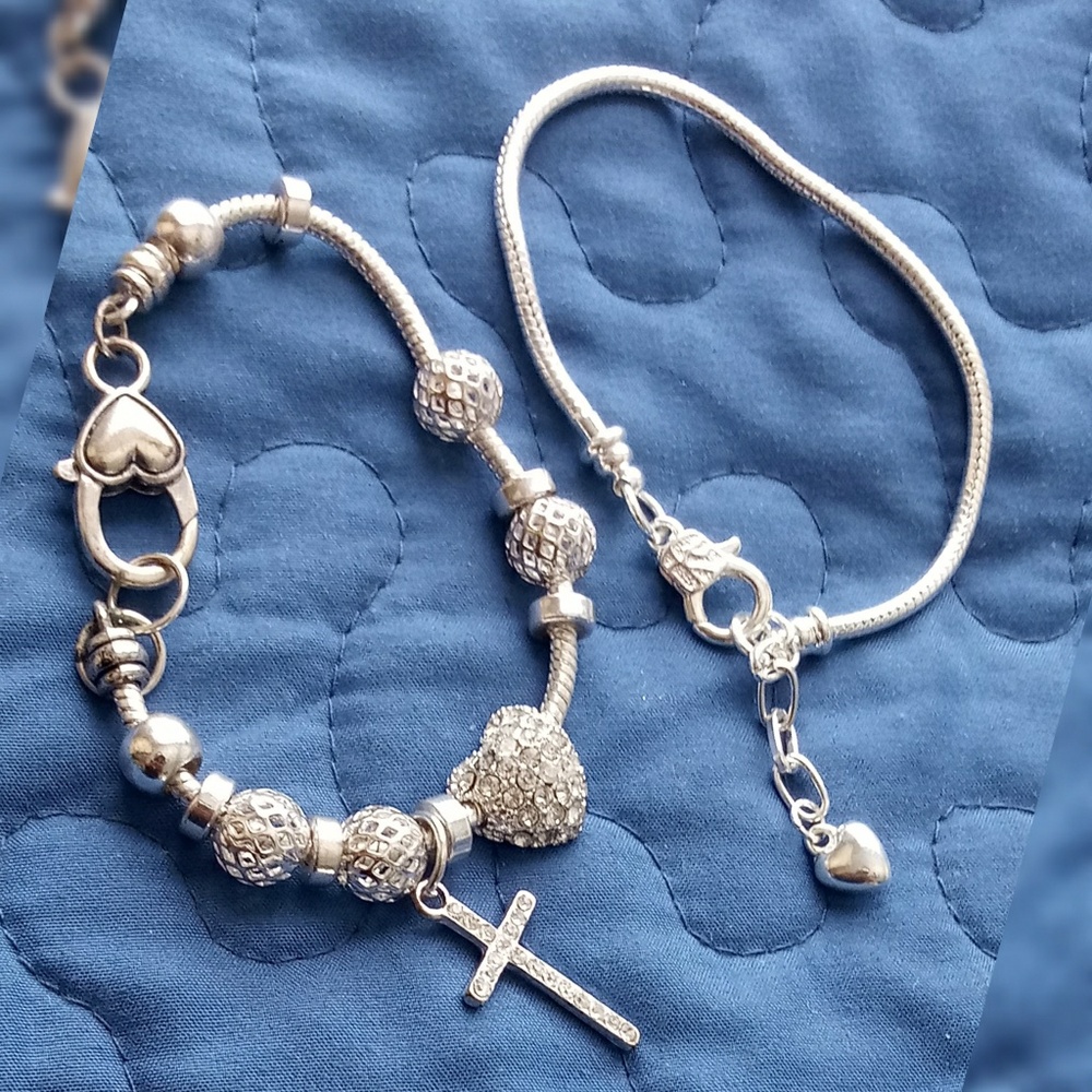 Kim Rogers® Silver Bracelet Set